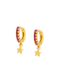 FUCHSIA MELVA EARRINGS
