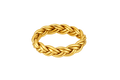 BRAIDED GOLD LEAF BRACELET
