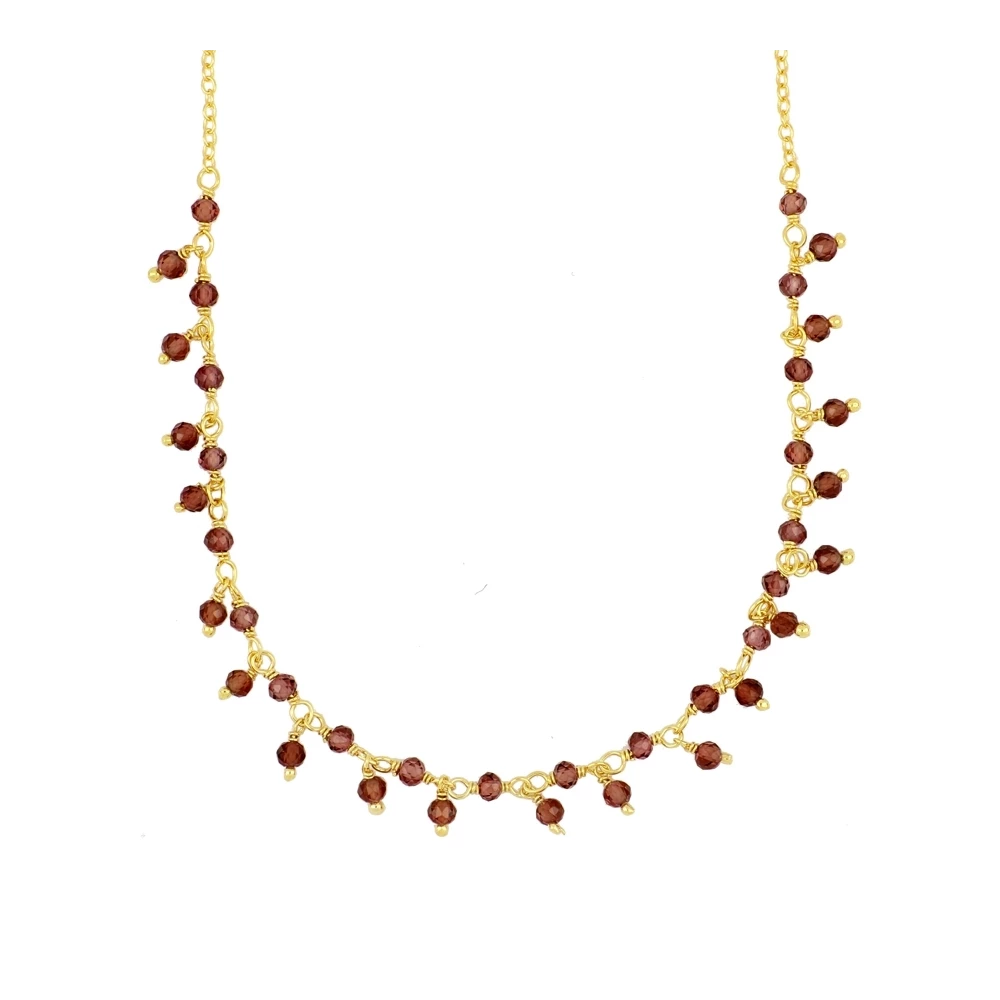 COLLAR GRANATE DE MOZAMBIQUE