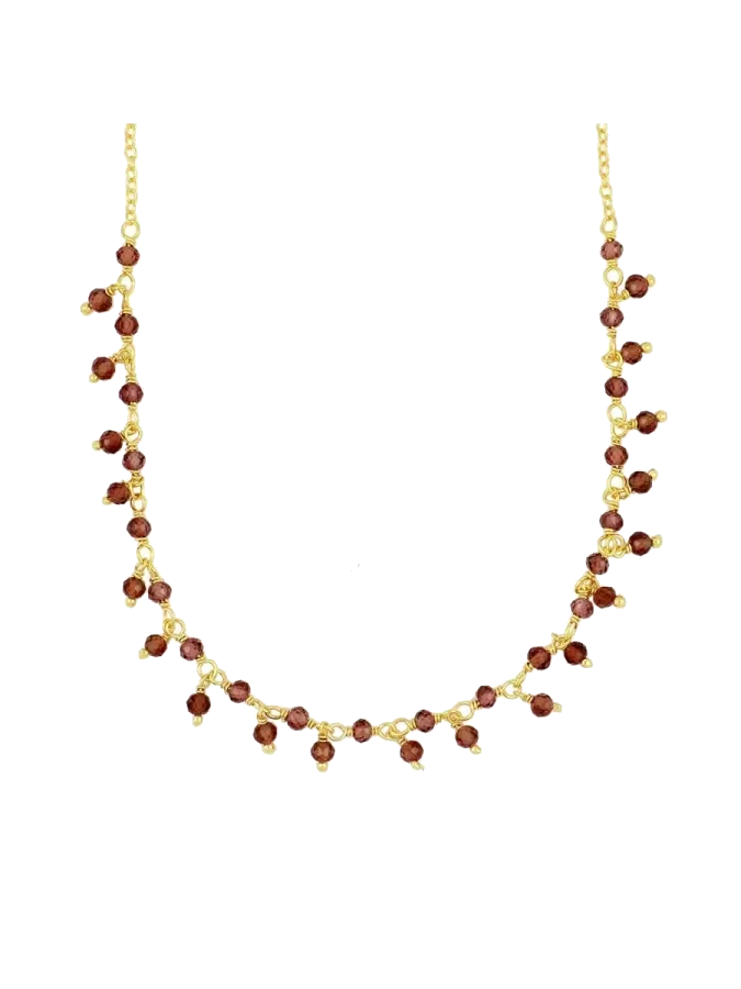 MOZAMBIQUE GARNET NECKLACE
