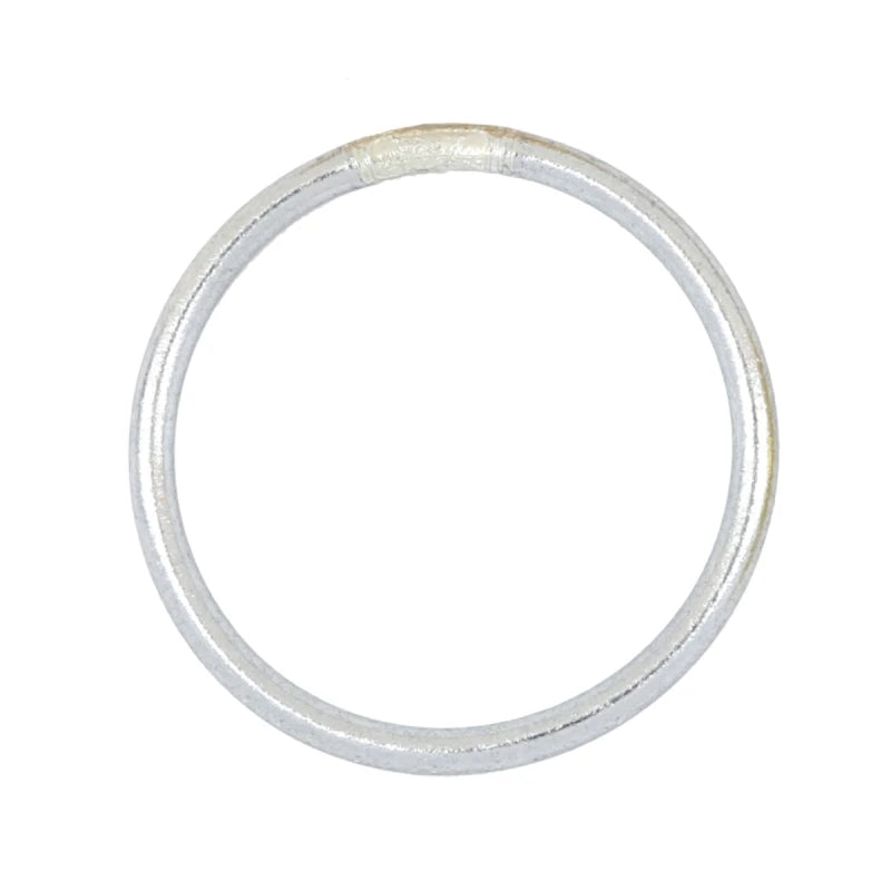 PULSERA PAN DE ORO PLATEADA 5MM