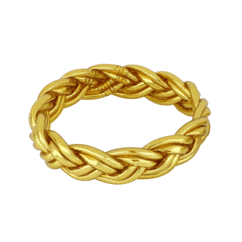 PULSERA PAN DE ORO TRENZADA